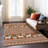 Machine Washable Indoor/Outdoor Christmas Reindeers Xhevrie Fern Rug-1167704158