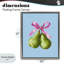 Poires jumelles avec cadre flottant à ruban, design par Imagine It Images-1750377025-1750377027