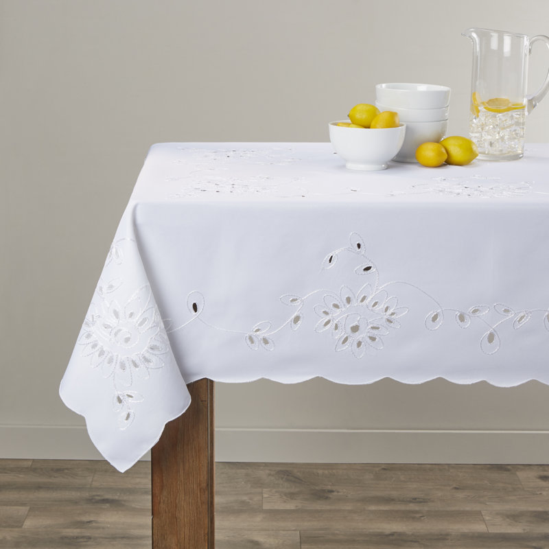 Nappe Avery, L 105 po x l 70 po, Blanc