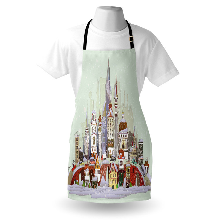 East Urban Home No Pattern Bib Apron 