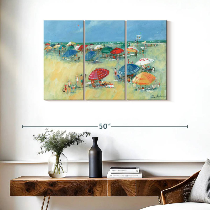 Gillard Umbrellas At The Shore I, 42" H x 65" W