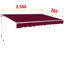 Dakota Fields Fabric Cover Retractable Patio Awning-20748281-132799853