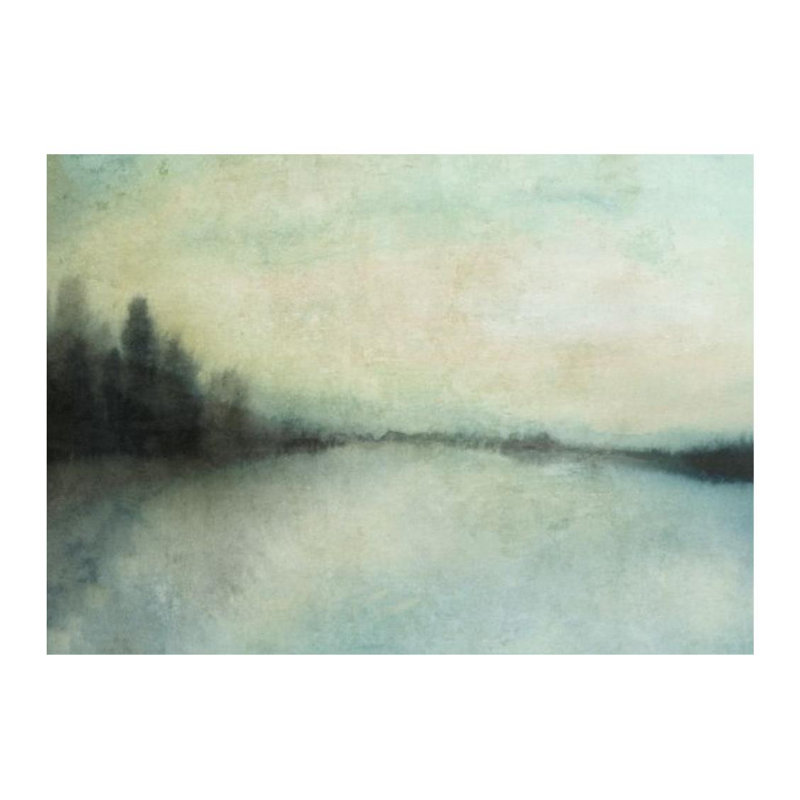 Scenery Landscape II Painting by Isabella Burton, Glass Coat, 24" W x 17" H x 1.5" D
