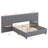 Upholstered Platform Bed With Big Headboard