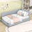 Corduroy Upholstered Platform Bed with Slats-1551464423-1551464417