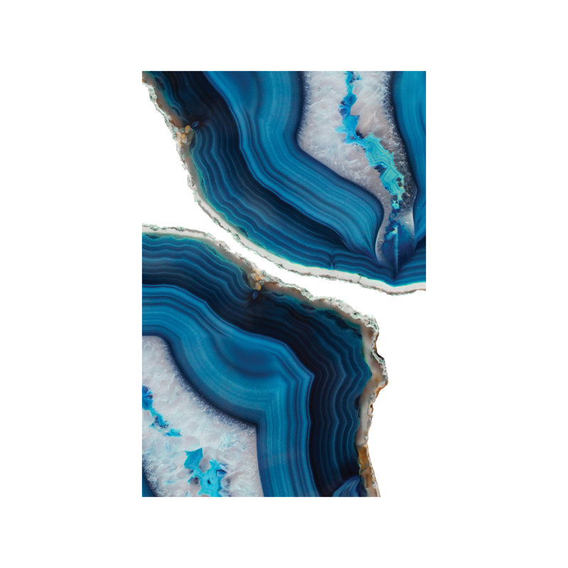 Blue Agate by Emanuela Carratoni - Wrapped Canvas Print, 66.04 cm H x 45.72 cm W x 1.91 cm D