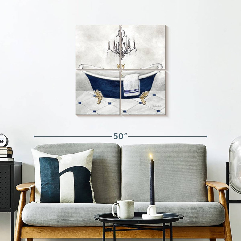 Bain bleu marine Kerrick II, H 26 po x l 26 po