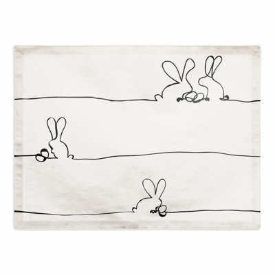 Hildigunnur Polyester Animal Print Rectangle Placemat