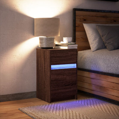 Dawens 38cm W Manufactured Wood Bedside Table