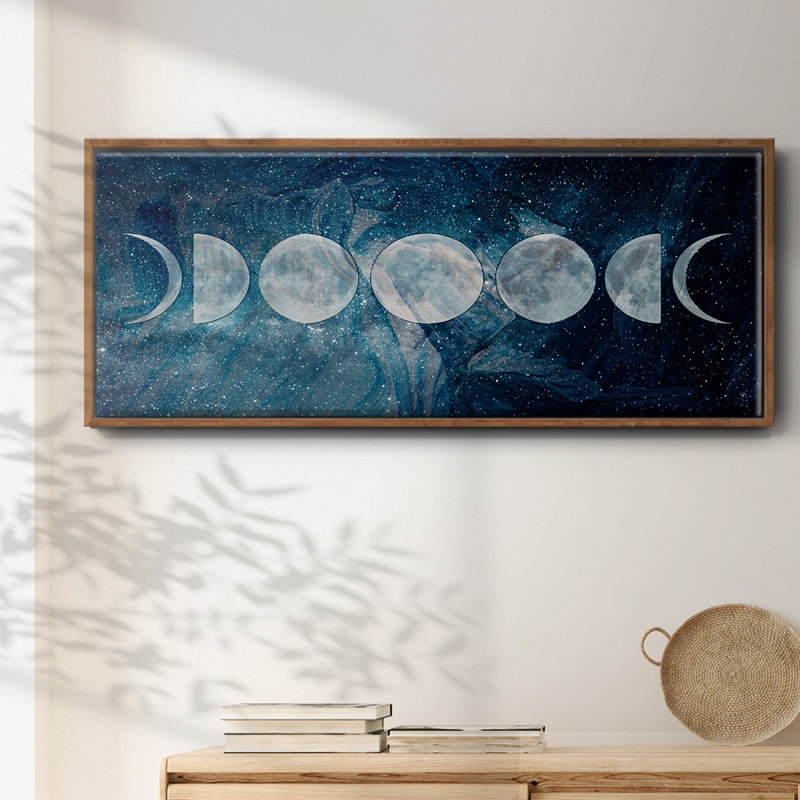 Moon Phases- Framed Canvas