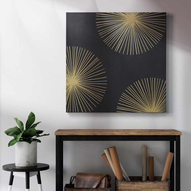 " Bursts II ", 10" H x 10" W x 1" D