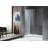 Madam Series 29.13 in. W x 76 in. H Single Added Frameless Shower Door with Clear Glass-20625452