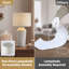 Lampe de table 26 po en céramique texturée blanc mat moderne avec gradation à 3 voies pour la chambre à coucher, le salon et le vestibule