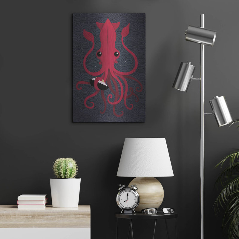 «Kraken Attaken» par Michael Buxton, H 24 po x l 16 po