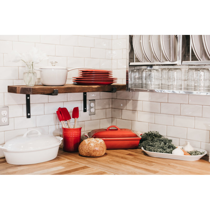 Silicone 5 piece Utensil Set with Crock, Cerise