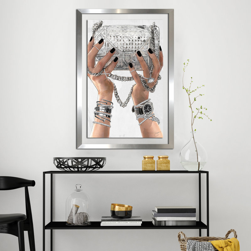 «Behold» par Jodi - impression, Encadrement argenté, H 27,5 po x l 21,5 po x p 0,75 po