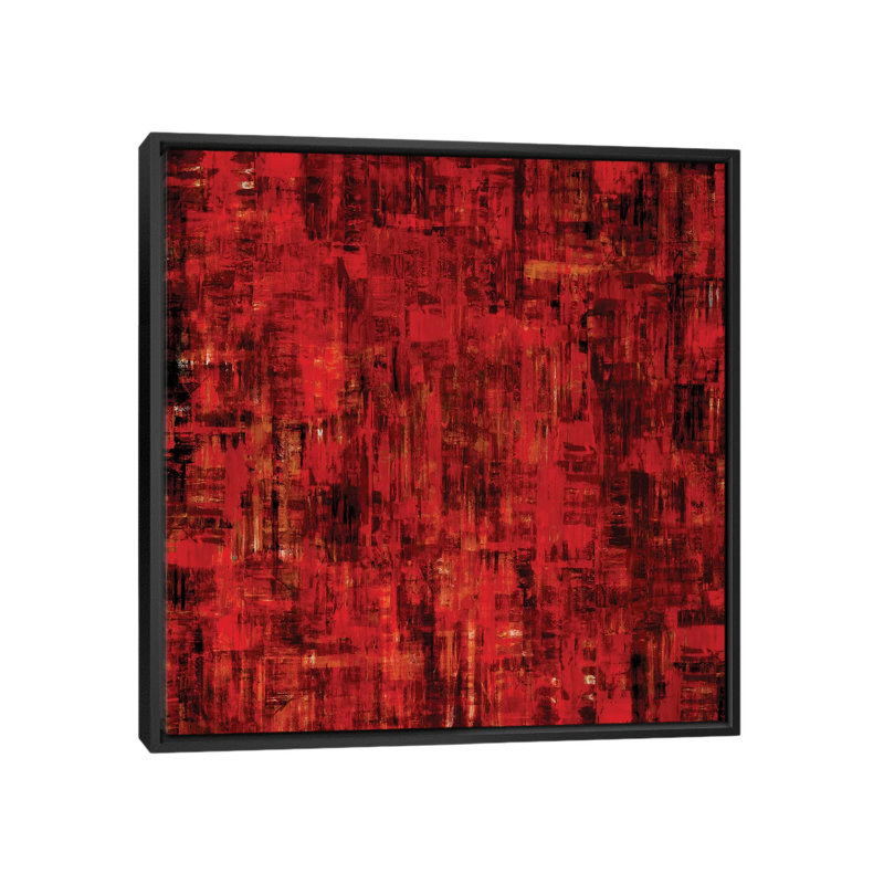 «Compelling» par Christy Russel, impression sur toile tendue, H 18 po x l 18 po x P 1,5 po, Toile avec cadre noir