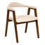 46cm H Upholstered Full Back Armchair in Beige-1343674275