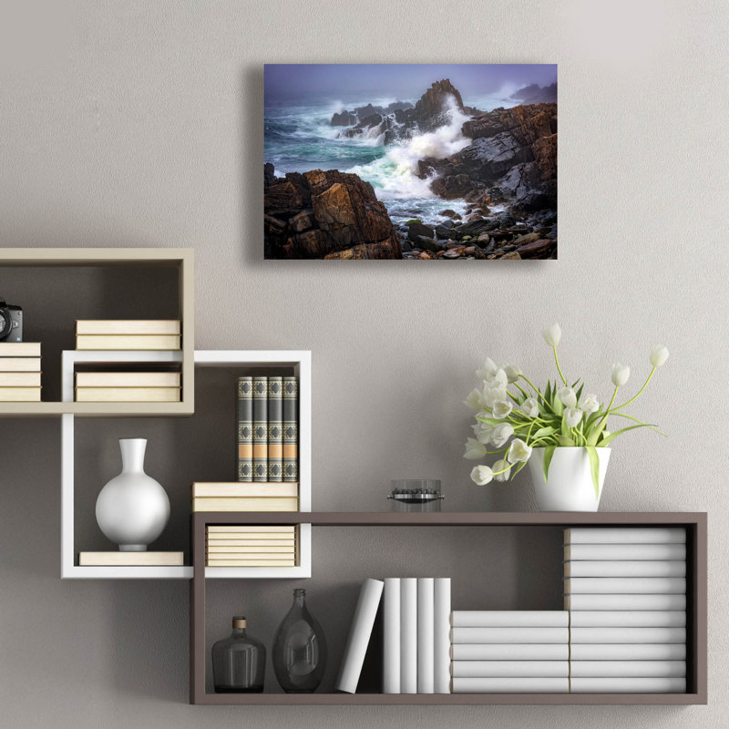 «Bailey Island Coastline» par Rick Berk, art mural en verre acrylique, H 16 po x l 24 po x P 0,2 po