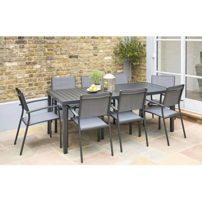 8 - Person Patio Dining Set with Rectangular Table