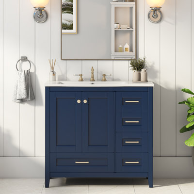 Ensemble de meuble-lavabo moderne 36 po avec 4 tiroirs 36 po