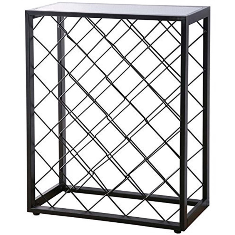 Support à vin Medlin, Noir, H 26,7 po x l 20,8 po x P 9 po