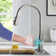 Pull Down Touchless Single Handle Kitchen Faucet with Deck Plate