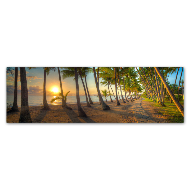 Schoodic «Palm Cove», reproduction de photo sur toile tendue, H 10 po x l 32 po