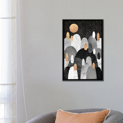 Little Land Of Pebbles By Night by Elisabeth Fredriksson - Gallery-Wrapped Canvas Giclée
