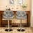 Diljana Swivel Upholstered Counter Stool with Metal Frame-171838211