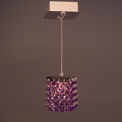 Luminaire suspendu carré 1 lumières Bedazzle