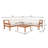 4-Piece Acacia Wood Sofa Set, Beige
