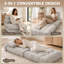 Coussin de chaise convertible épais, gris beige
