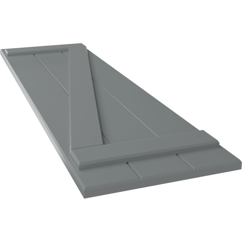 Volets en PVC True Fit, Déferlement de l'océan, 16.125", 58"
