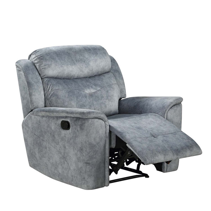 Mariana Motion Recliner, Silver Grey Fabric
