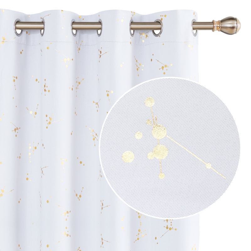 Makvala Room Darkening Curtain Pair, 52" W x 54" L, Off White