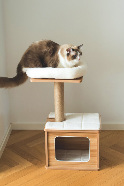 Catry Cedar Cat Condo and Perch