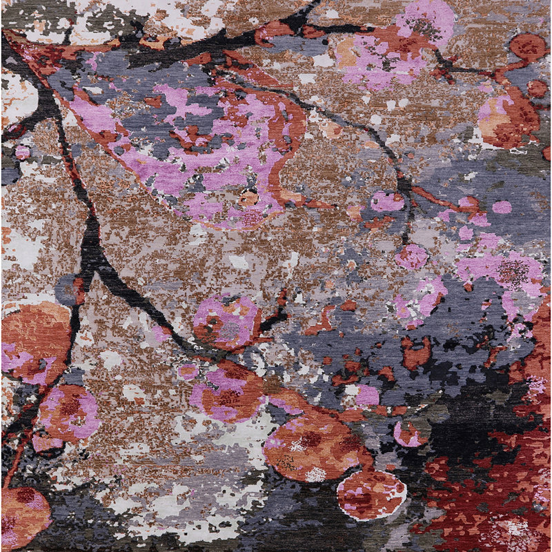 Carnbore Abstract Indoor Rug, Square 3'