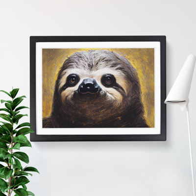 Striking Sloth - Single Picture Frame Painting