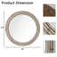 Miroirs décoratifs ronds en bois