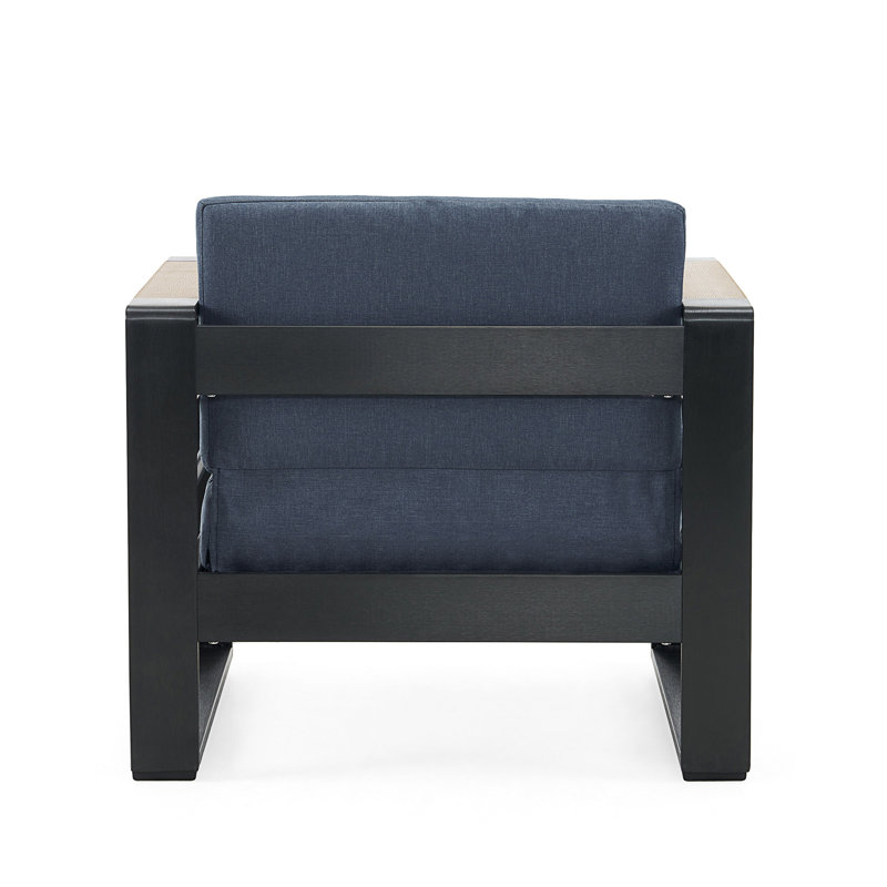 CHAISE CLUB MAYA BAY MP1 AVEC COUSSIN, Bleu