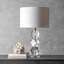 Lampe de table transparente 27 po Dupuis