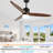 Cahal 52" Reversible 3-Blade Ceiling Fan with Remote Control and Light Kit