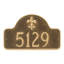 Plaque d’adresse murale sur 1 ligne fleur de lis-23386096-23386114