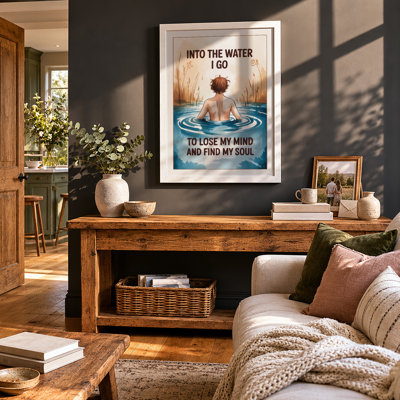 Into The Water Modern - Framed Print