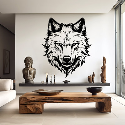 Adhésif décoratif tête de loup