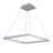 Atria 20-in Integrated LED Pendant Light Square Height Adjustable ETL Certified Chandelier