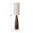 Vivienne Ceramic Floor Lamp with Linen Shade and Reactive Glaze, Brown
