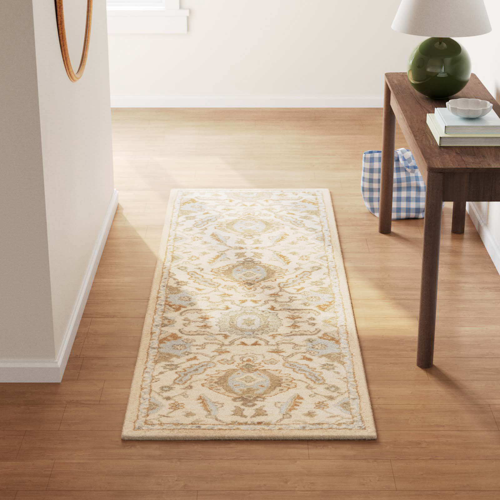 Arden Multi Hand-Tufted Wool Floral Rug, Runner 2'6" x 8'
