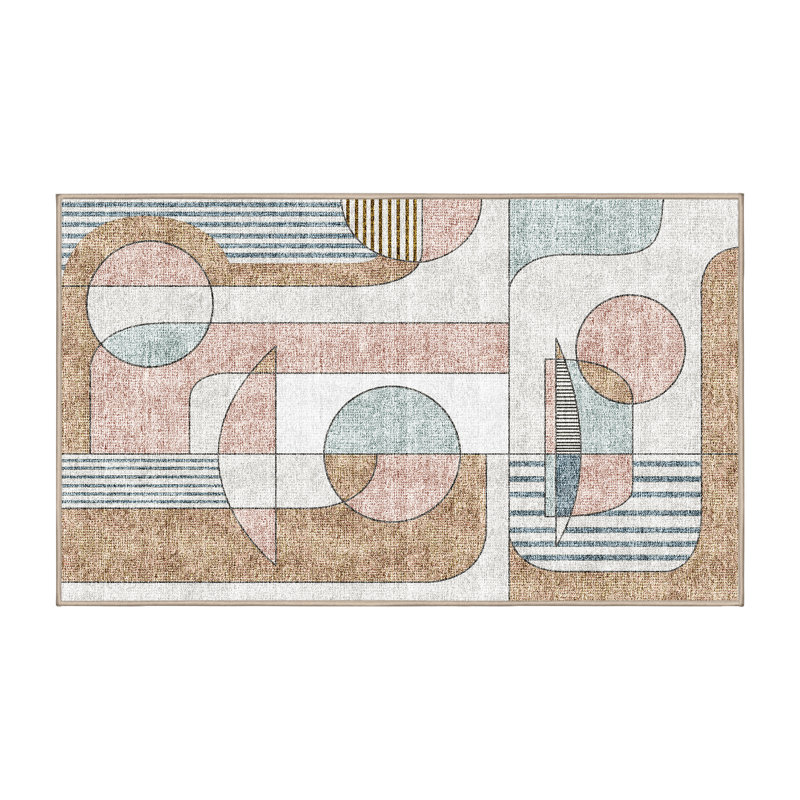 Tapis Rajiya avec envers antidérapant, Rectangle 2 pi x 3 pi